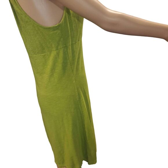 Athleta Size S Lime Green Double Strap Racerback Athletic Dress Shelf Bra V Neck - Picture 3 of 12